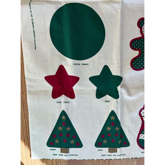 Vintage Victorian Christmas Santa Centerpiece Cut Out Pattern Cut & Sew Country - Picture 5 of 12